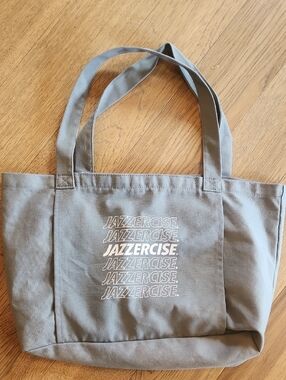 Jazzercize Gray Canvas Tote Bag